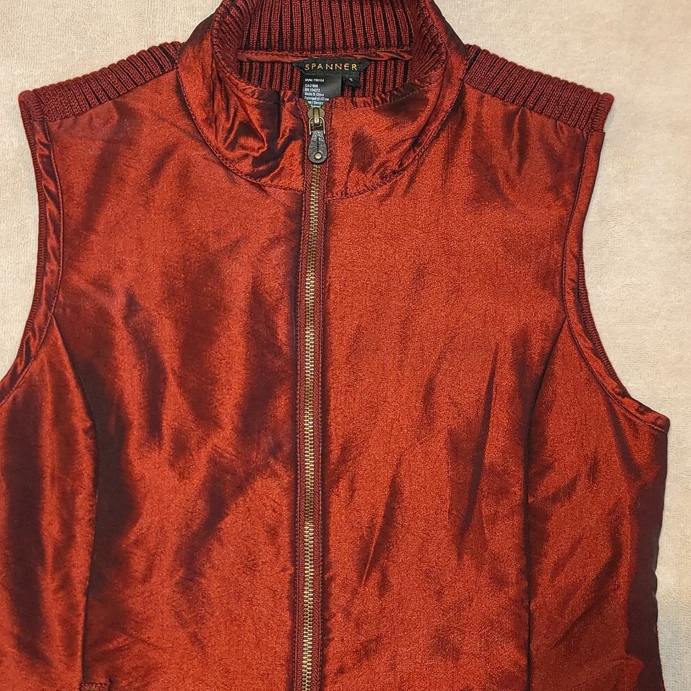 Spanner Red Zip Up Vest
